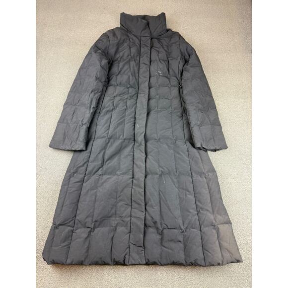 Post Card Women's 2 I38 GB4 Black Puffer Winter Coat Made In Romania - Picture 1 of 16